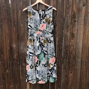 ModCloth DuPenny Black Floral Chiffon Flaunt Dress